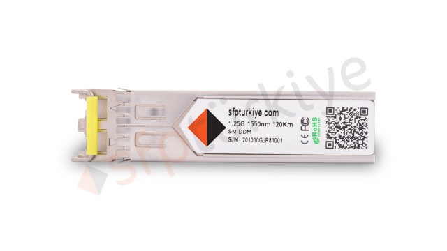 AVAYA NORTEL Uyumlu Gigabit SFP Modül - 1000Base-EZX 1550nm 120Km EZR SM DDM