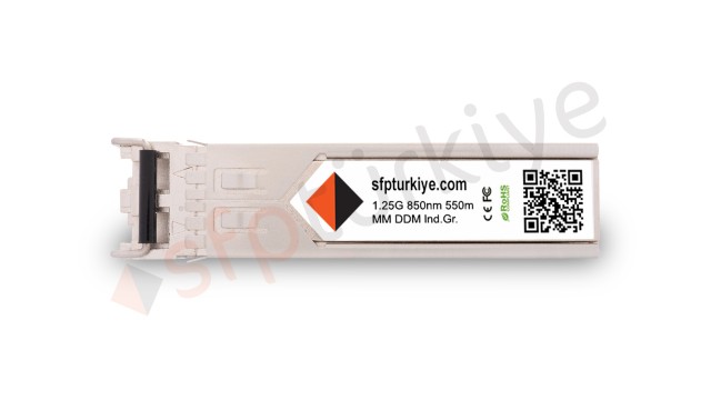 EXTREME NETWORKS Uyumlu Gigabit SFP Modül - 1000Base-SX 850nm 550Mt SR MM LC DDM Industrial Grade