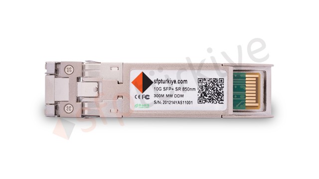 FORCE10 Uyumlu 10 Gigabit SFP+ Modül - 10GBase-SX SR 850nm 300Mt MM LC DDM