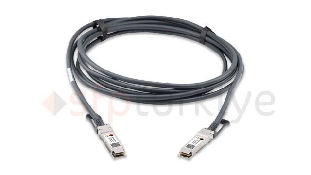 MIKROTIK Uyumlu 40 Gigabit QSFP+ Passive Bakır DAC Kablo - 40GBase QSFP+ Copper Twinax Cable 5 Metre, passive