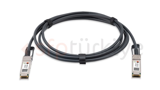 QNAP Uyumlu 40 Gigabit QSFP+ Passive Bakır DAC Kablo - 40GBase QSFP+ Copper Twinax Cable 7 Metre, passive