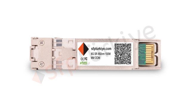 SFPTURKIYE Uyumlu 8 Gigabit SFP+ Modül - 8GBase-SX SR 850nm 100Mt MM LC DDM