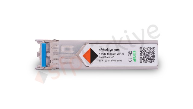 GENERIC Uyumlu Gigabit SFP Modül - 1000Base-LX 1310nm 20Km LR SM LC DDM Industrial Grade