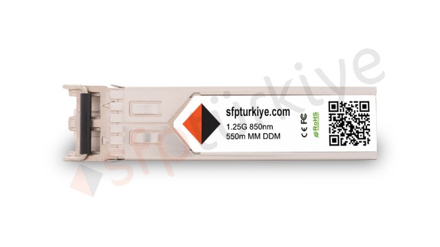 SFPTURKIYE Uyumlu Gigabit SFP Modül - 1000Base-SX 850nm 550Mt SR MM LC DDM